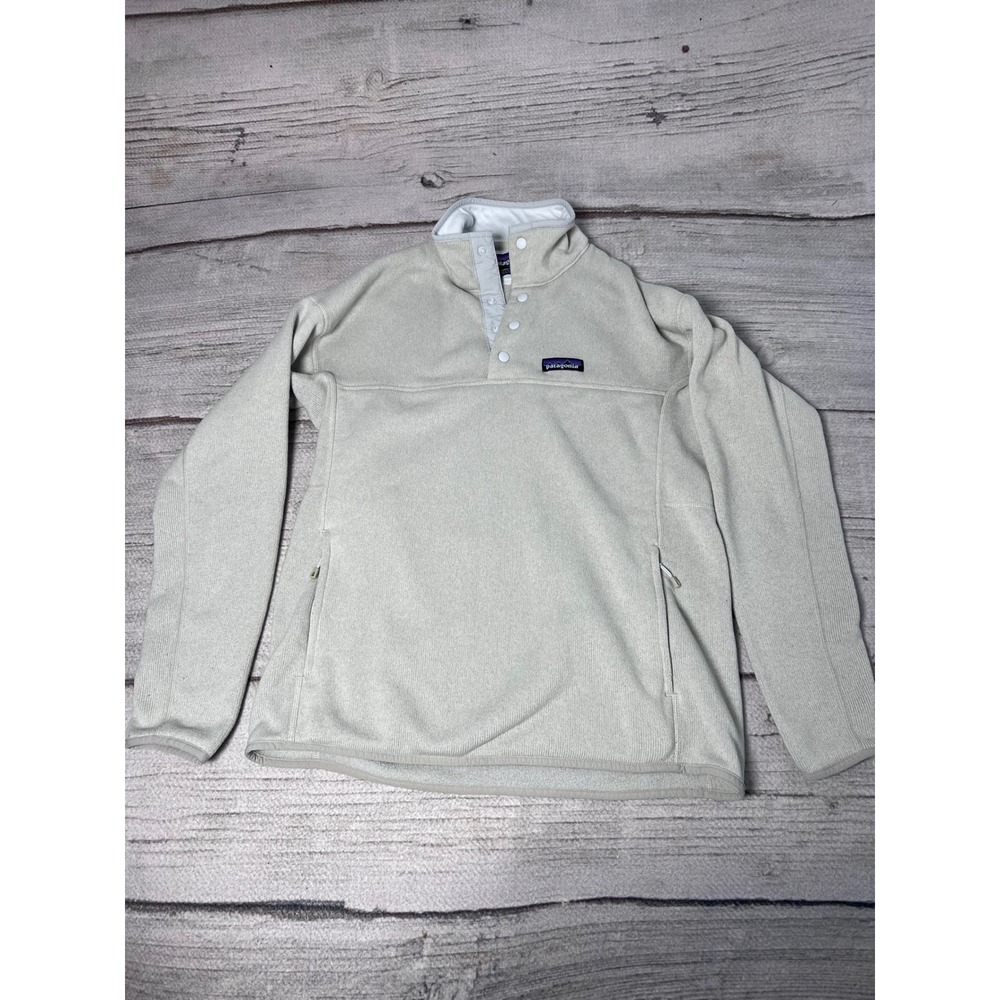 Patagonia Gray Fleece Snap Neck Pullover Sweater Women's - Picture 2 of 6